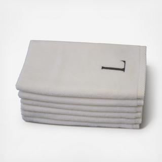 Monogram Guest Towel, Set of 6