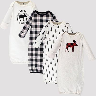 Organic Cotton Moose Gown - Off White 0-6M