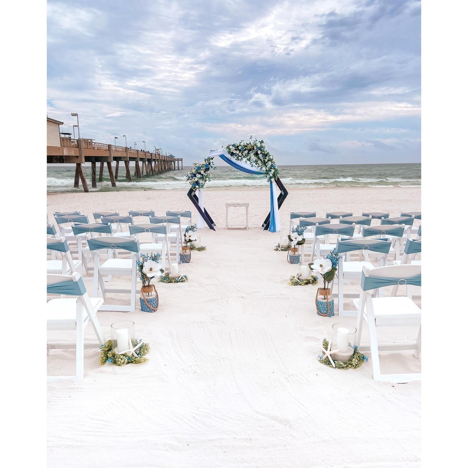 A preview of the Beach Ceremony