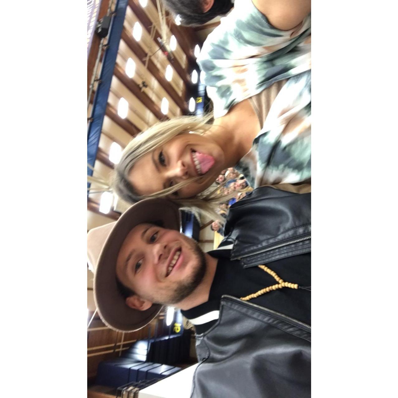 Our first basketball game together!