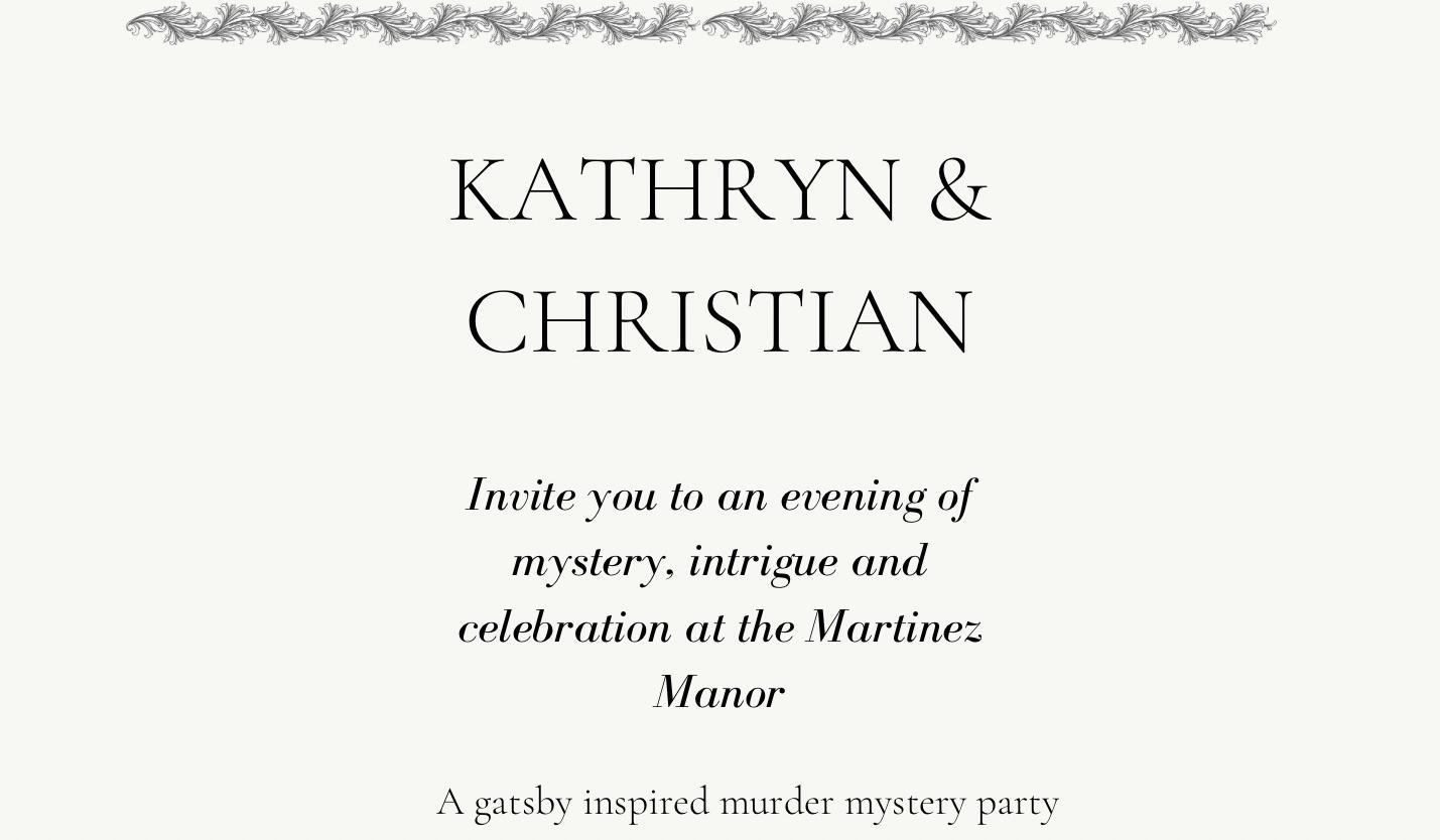 The Wedding Website of Kathryn Williams and Christian Martinez