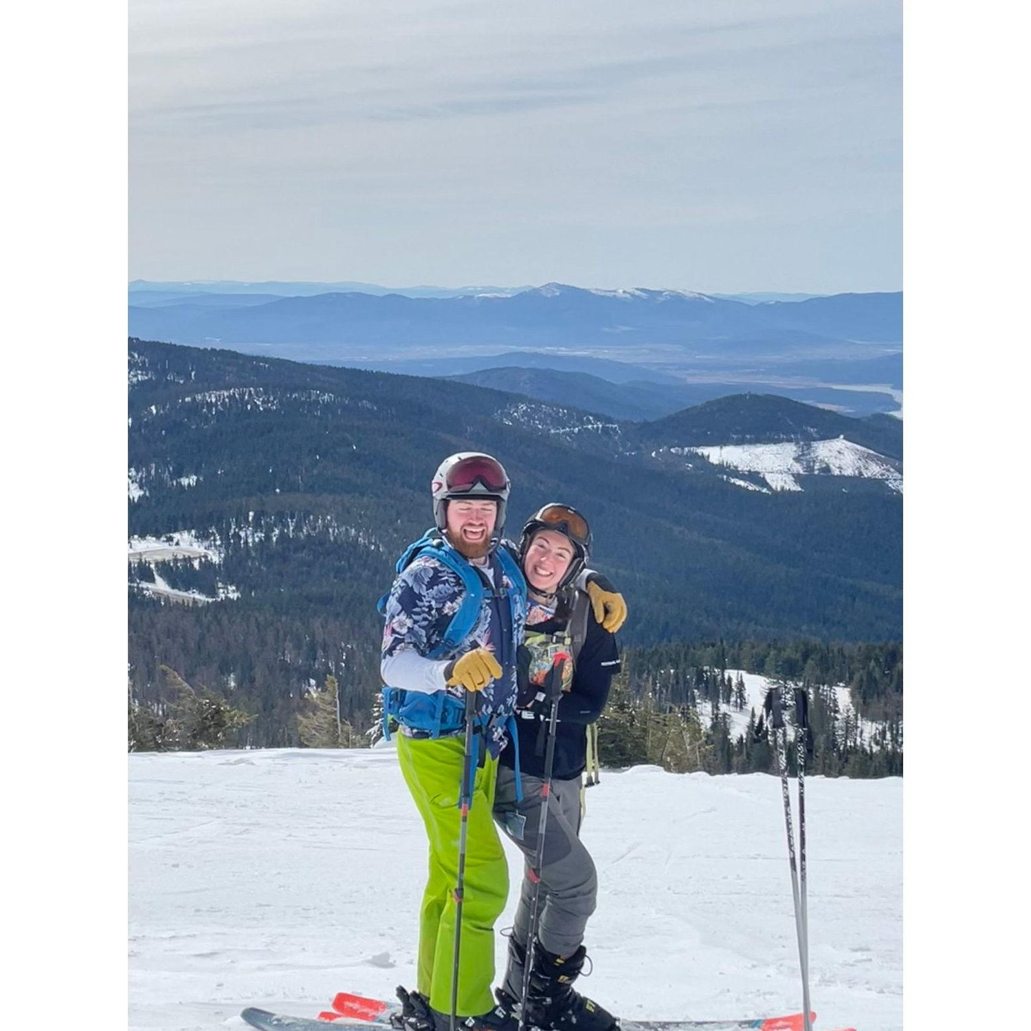 Spring skiing on mt spo! 65 in april