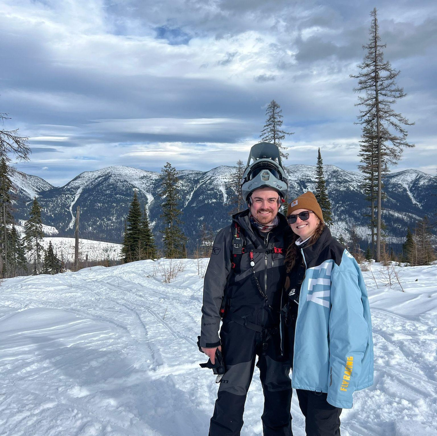 Some snowmobiling together!