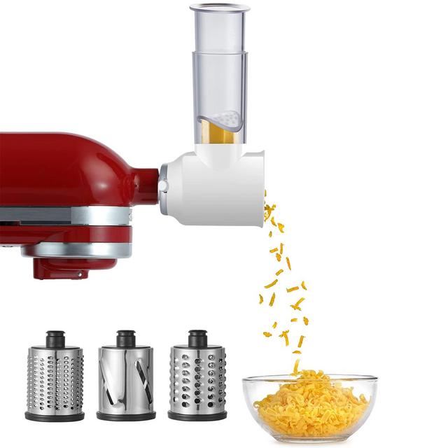 Slicer Shredder Attachment for KitchenAid Stand Mixers, Vegetable Slicer Attachment for Kitchenaid, Cheese Grater Attachment for KitchenAid by Gvode