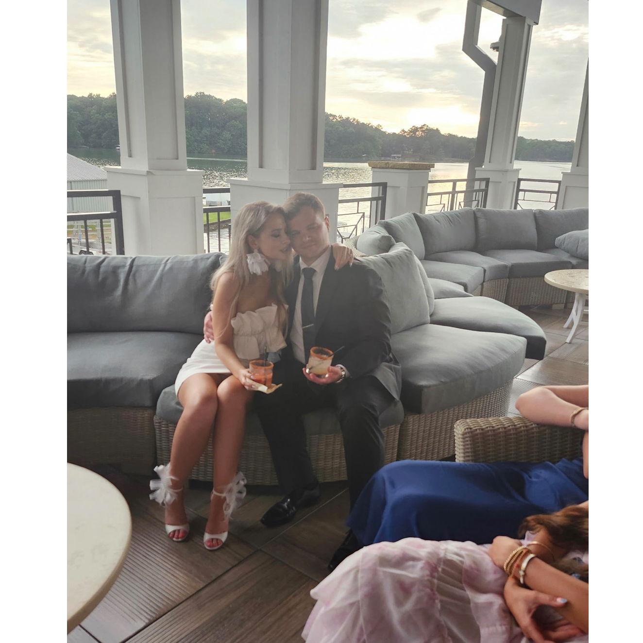 Our engagement party, enjoying every minute with eachother and with our closest family & friends.