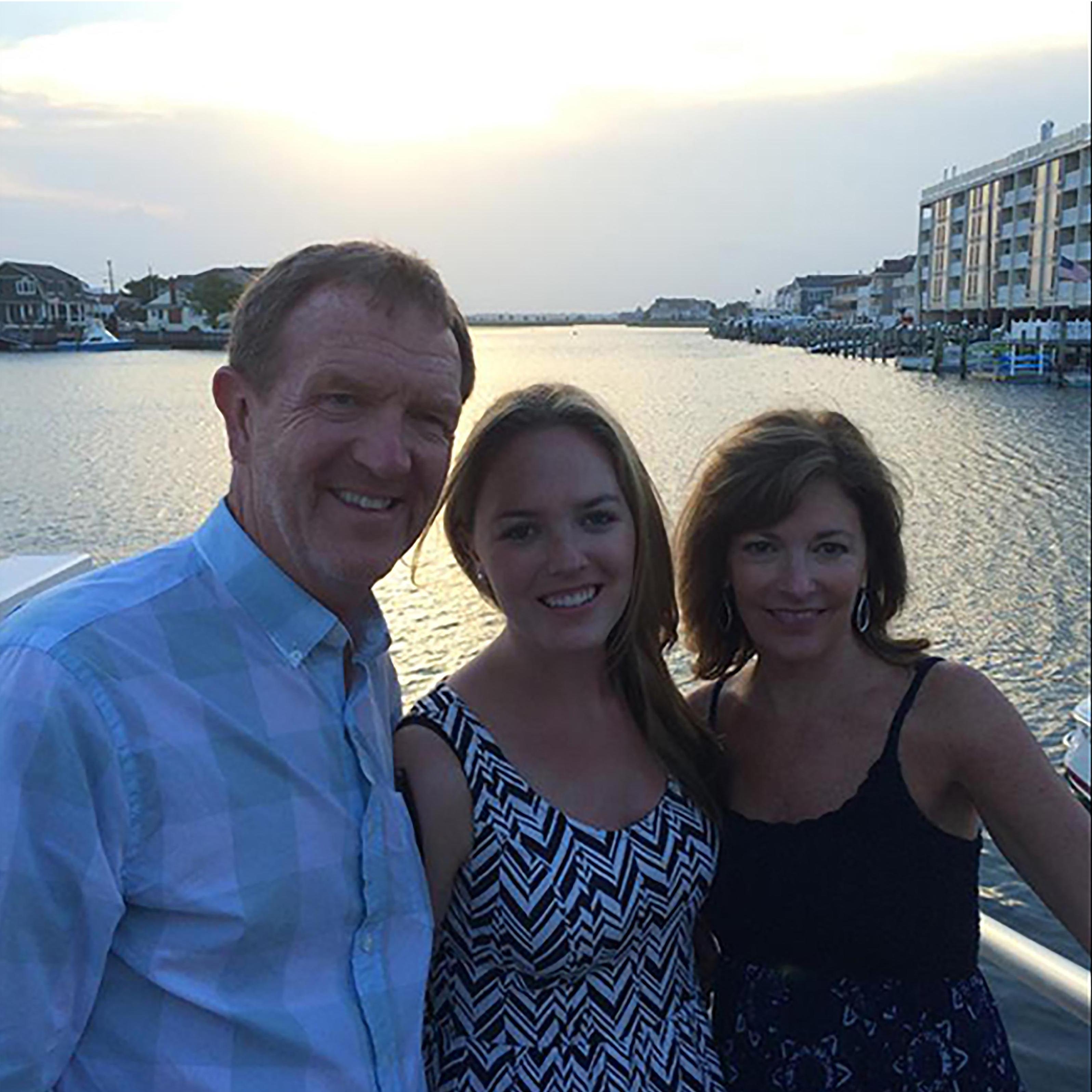 Jill with her parents, John & Joann