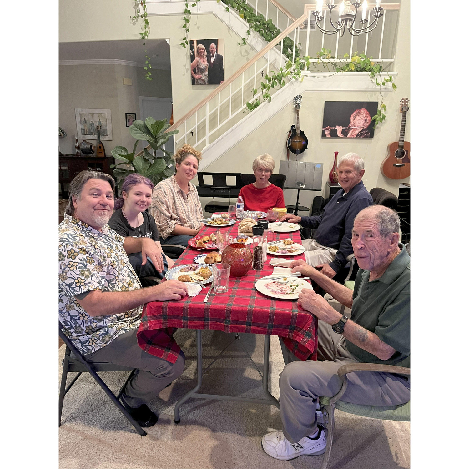 2nd Thanksgiving Dinner at Janet and Ken's--with Mike, Eli, & Angie, Nov, '24