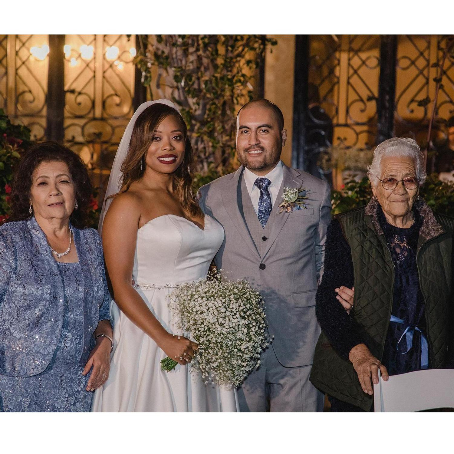 Bride & Groom with Mama Rita and Grandma Rita
