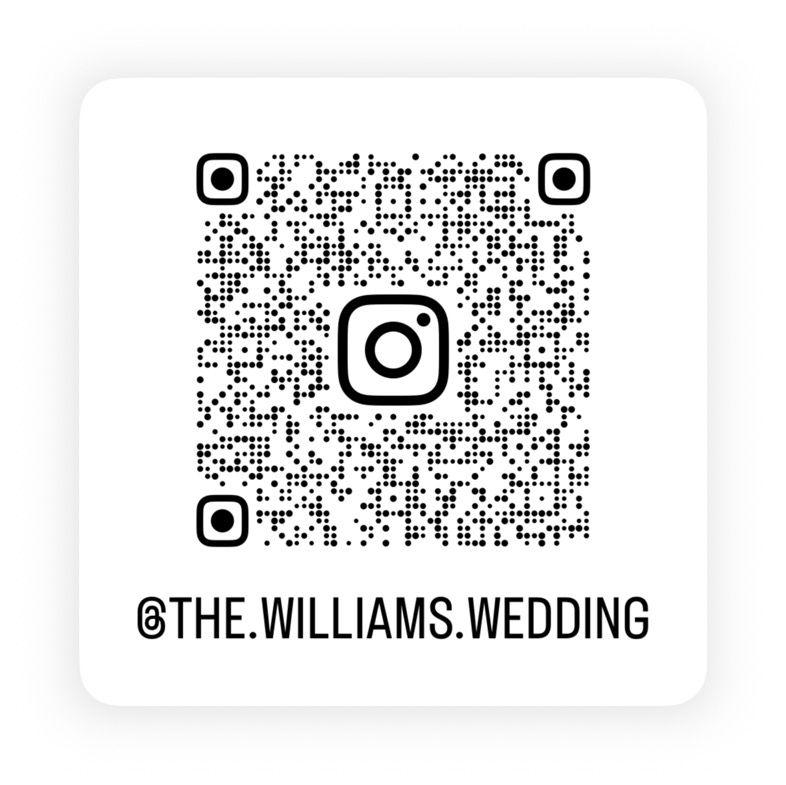 For live updates follow our wedding IG!