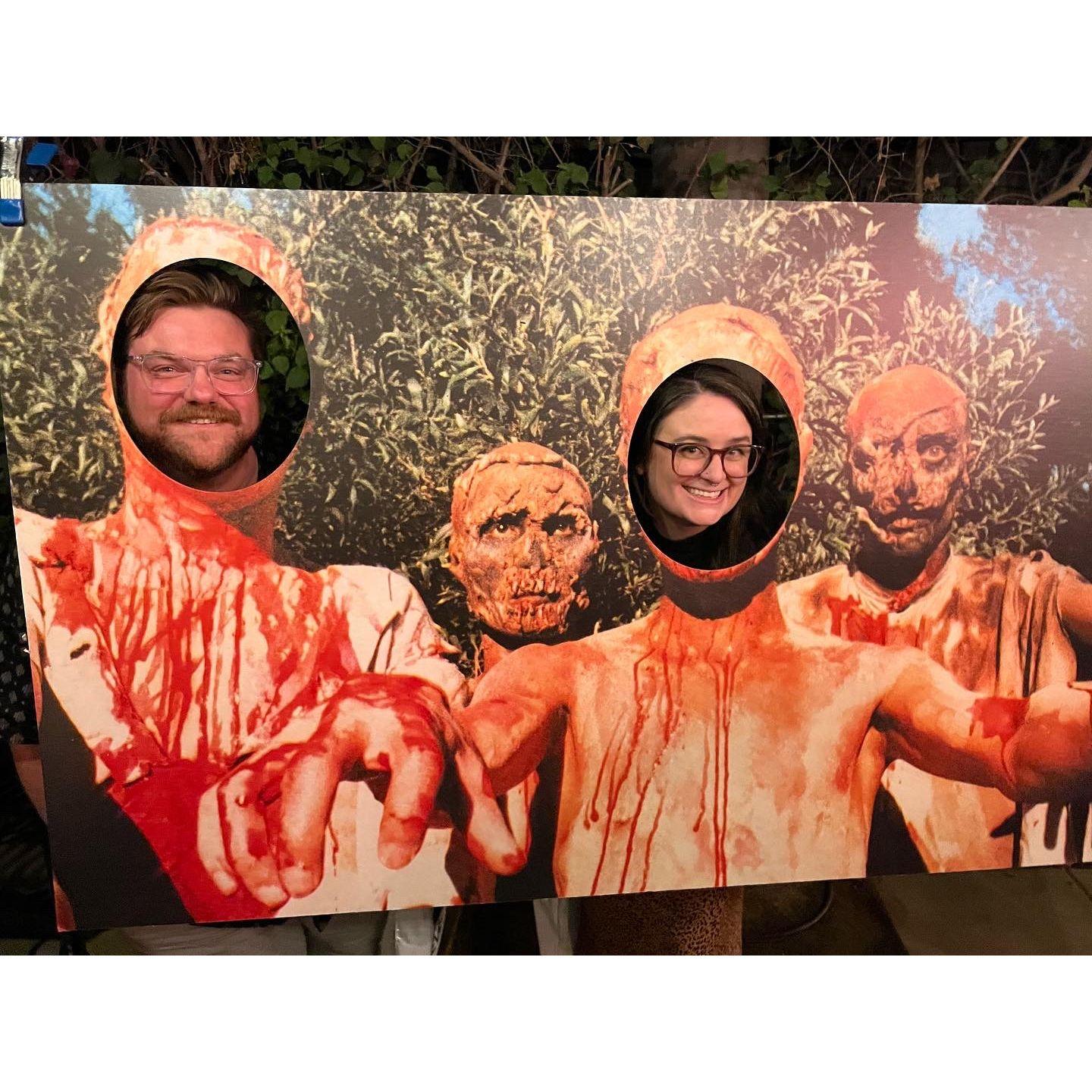 Acting like a couple of zombies at the Severin Film Festival