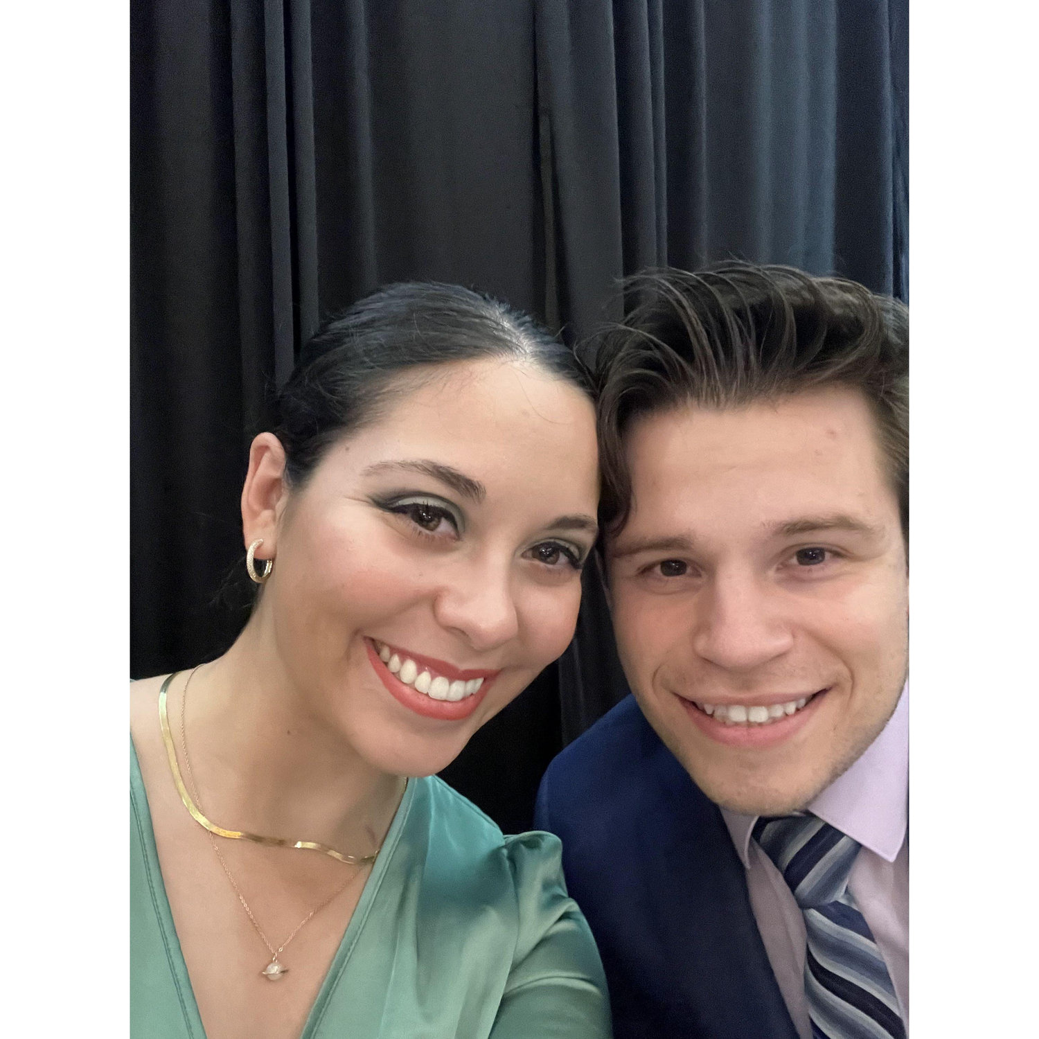 One of the first weddings they attended together.