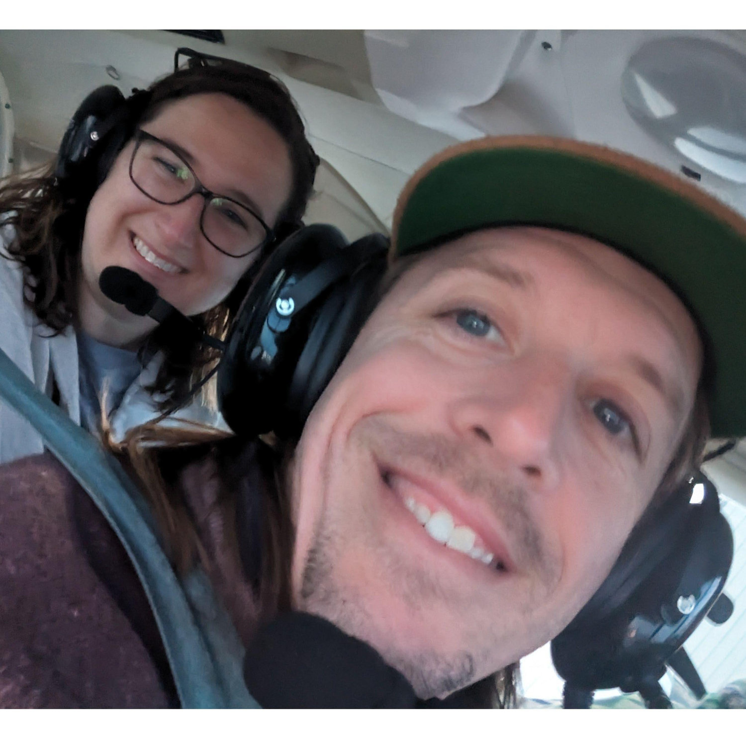 Chris (bridesmaid, friend of the bride since high school) is a pilot and took Nick and Sophie up in a 1974 Piper Archer (single engine plane) over Loveland, CO.