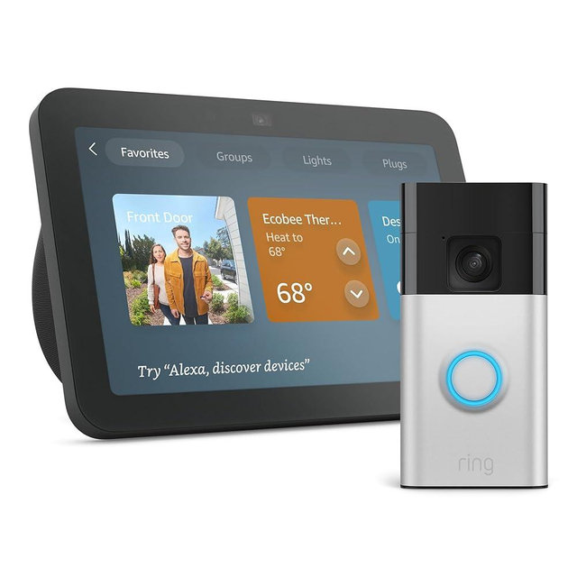 Echo Show 8 with Ring Battery Doorbell