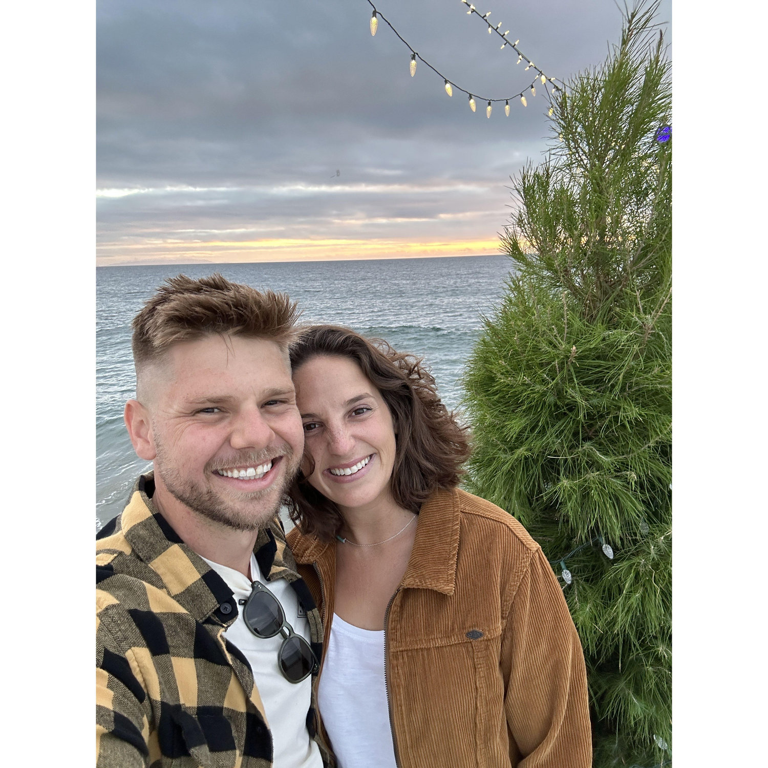 Our first holiday season together. Before Alex got covid, lol.