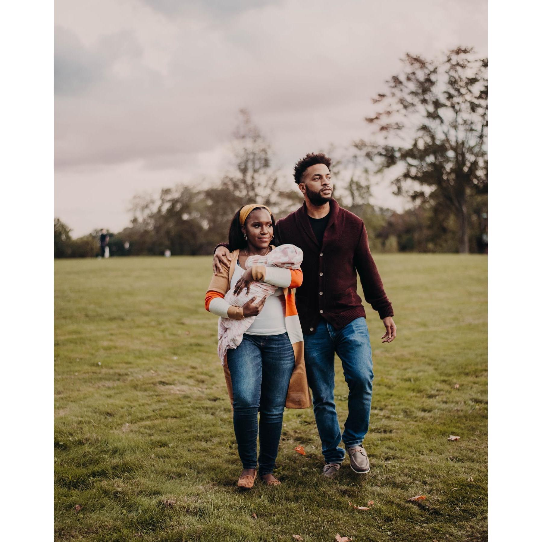 Our first fall photoshoot with baby Vanu - 2020