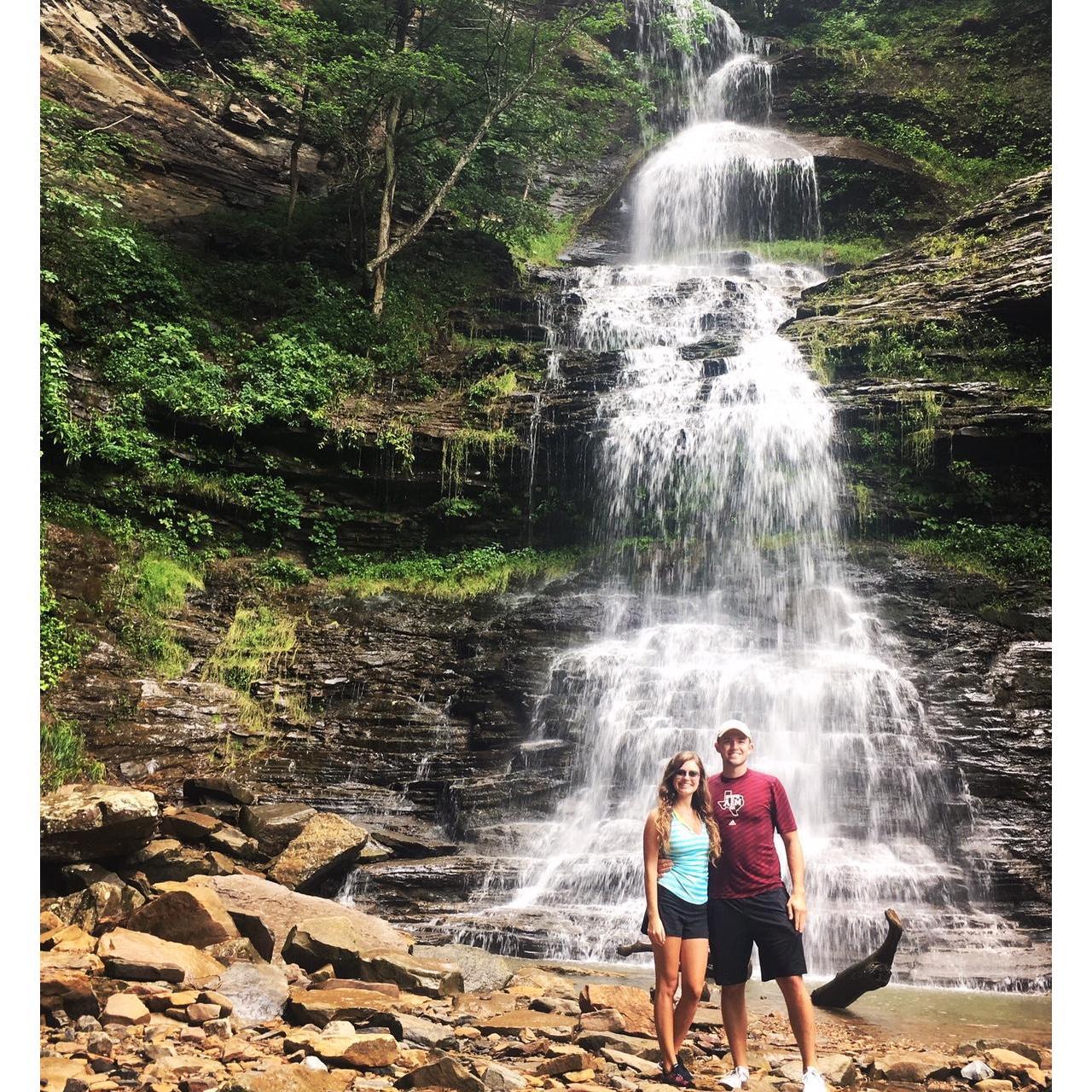 Ashlee's first time seeing a waterfall! Huntington, WV