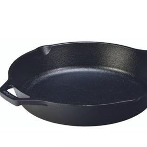 Lodge Seasoned Cast Iron Skillet - PFAS-Free, Non-Toxic Cookware - Use with an Oven, Stove, Grill, or Campfire - Naturally Non-Stick & Oven Safe - 12 Inches