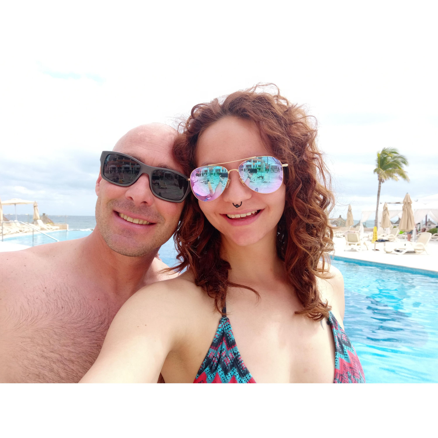 Our first major trip together to Akumal, Mexico