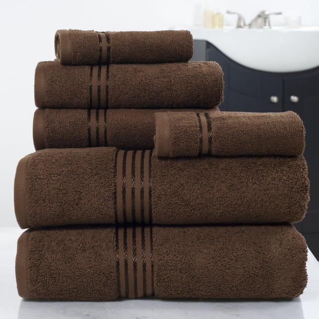 Braun 6 Piece 100% Cotton Towel Set