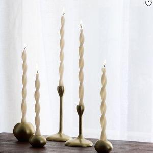 Double Twist Taper Candles (Set of 6)