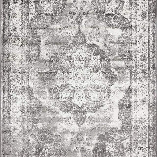 Unique Loom 3134092 Area Rug, 5' x 8' Rectangle, Gray