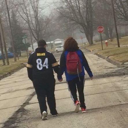 Seth would walk me home from the  bus stop everday regardless of the weather