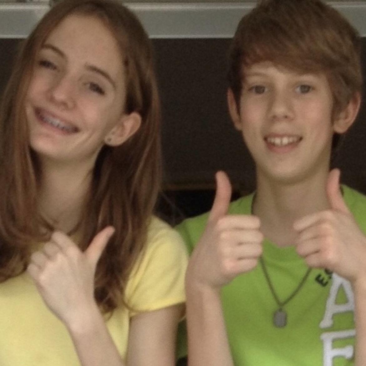 2011 - Our classic thumbs up picture