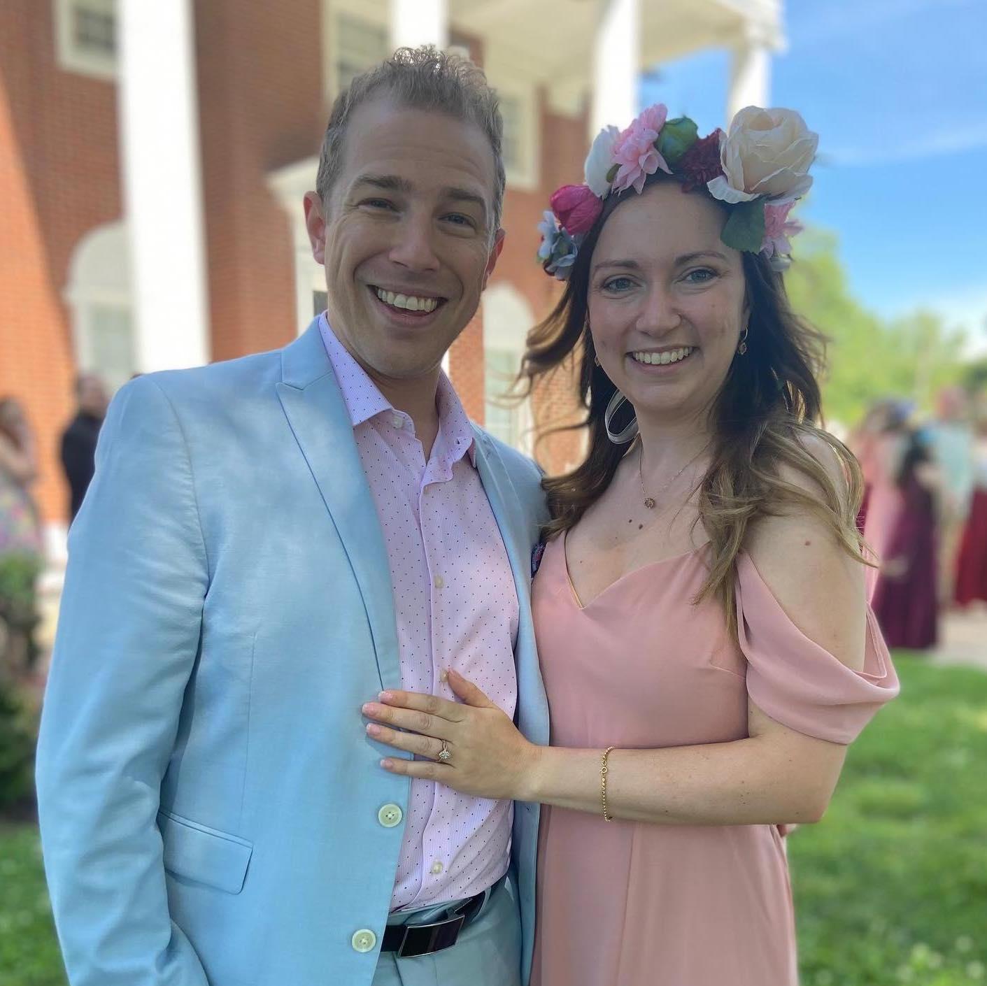 At Erin and Morgan's wedding <3