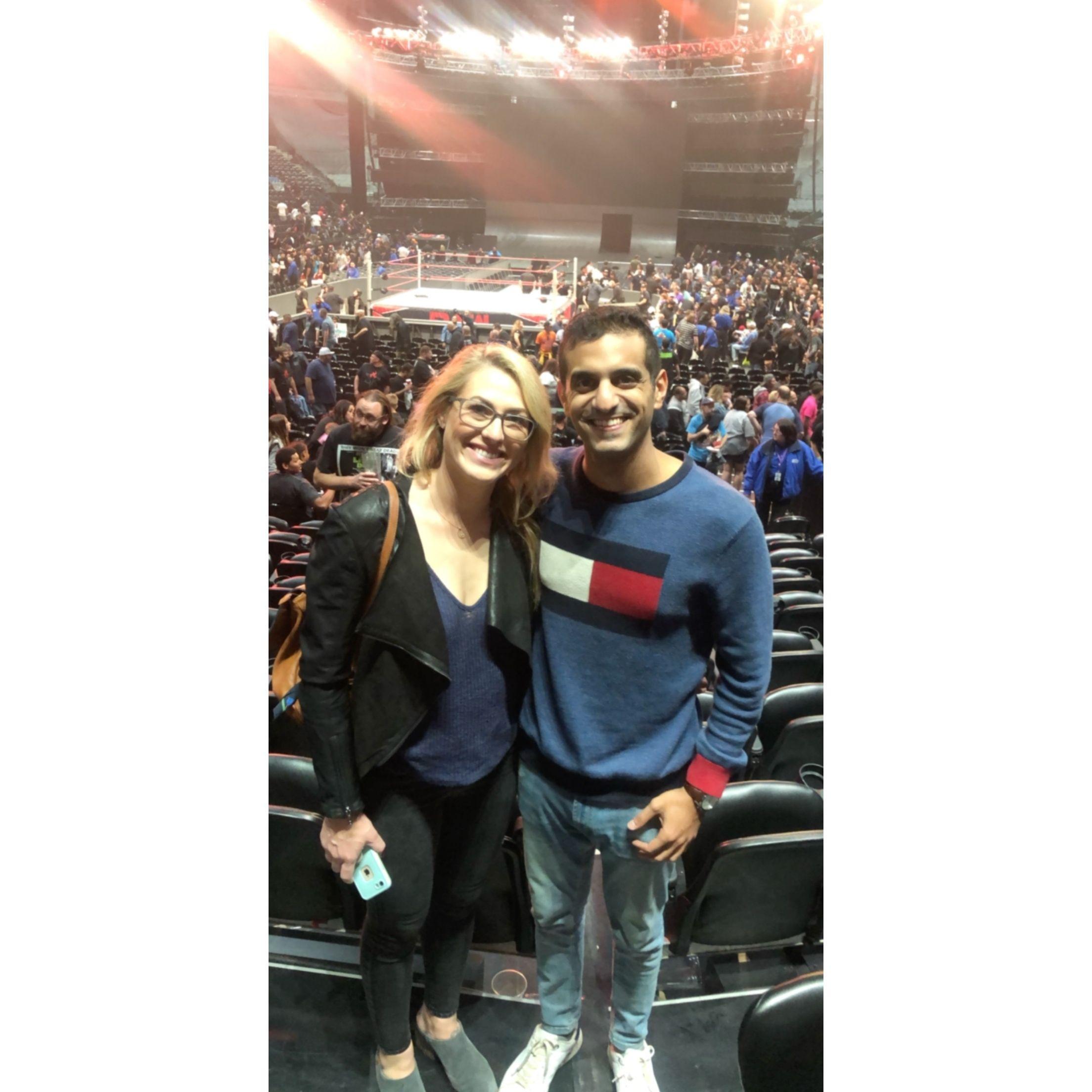 Our first ever WWE show