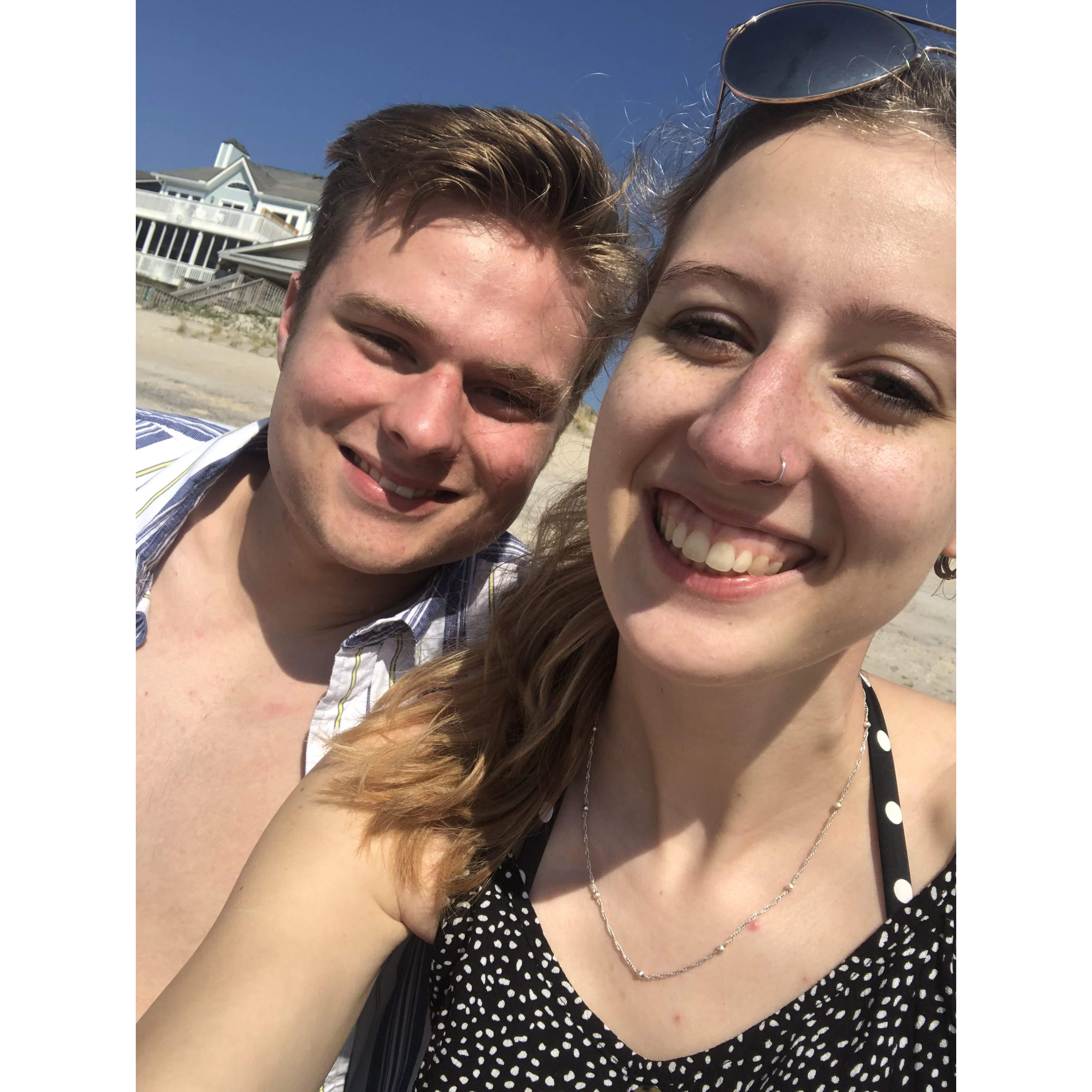 Taking him to my favorite beach for the first time!