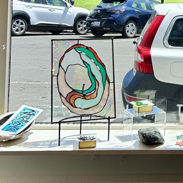 Stained Glass Abolone - CA Artist Amy Ellis Taylor