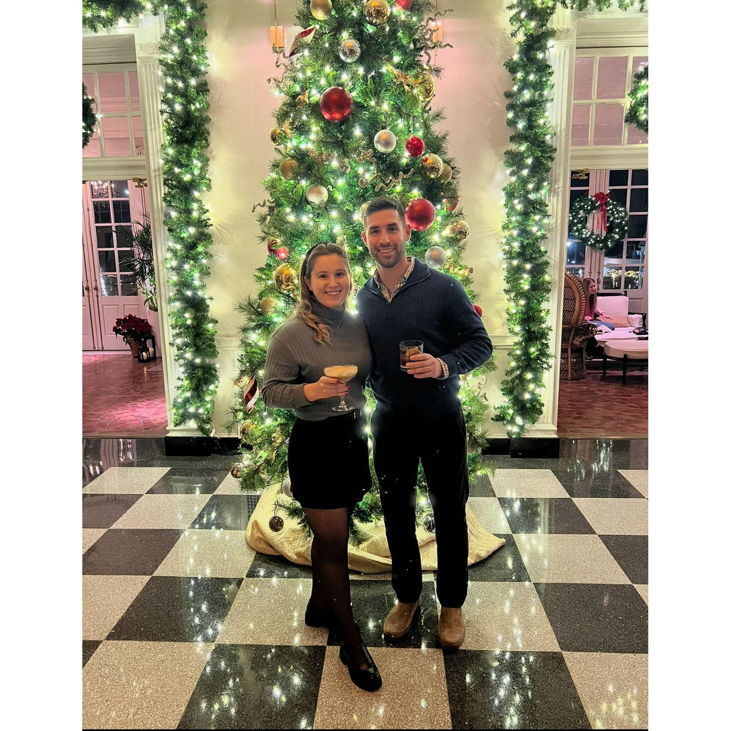 Christmas at The Cavalier, Raleigh Room. December 2023 (right before we left for Hawaii!)