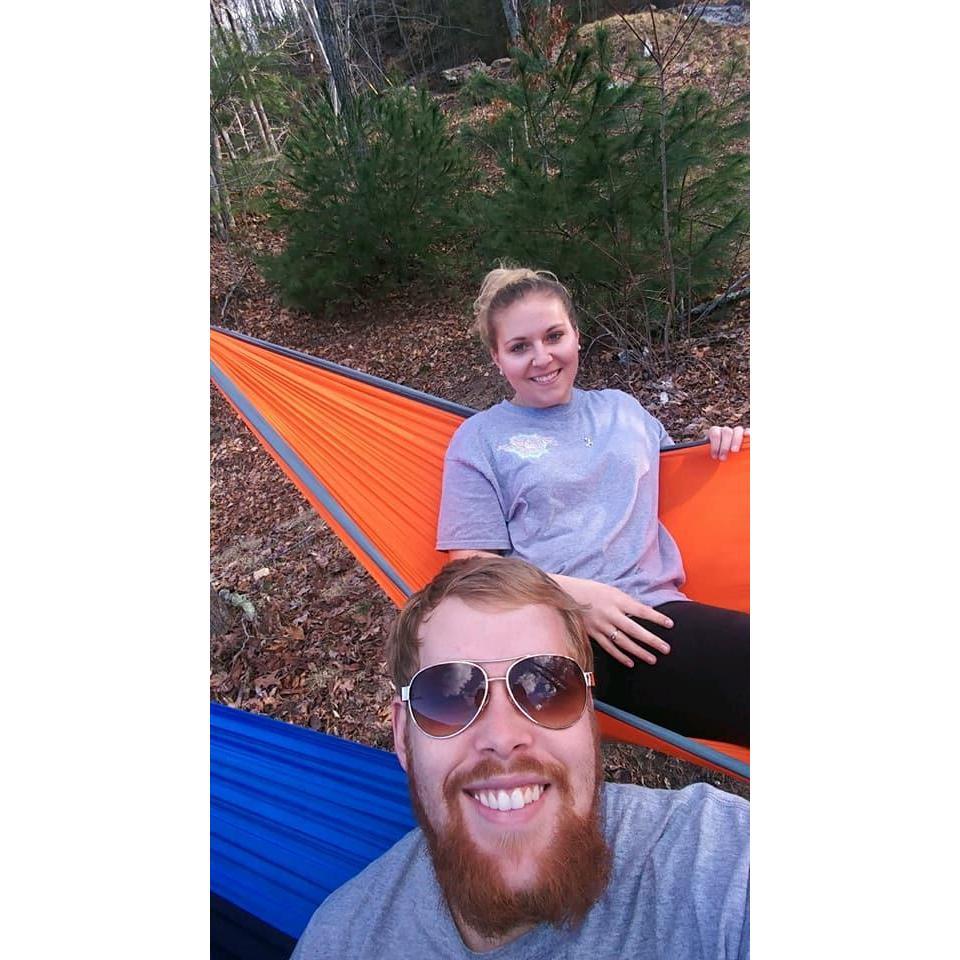Enjoying some chill time by Wolf Lake - Spring 2018