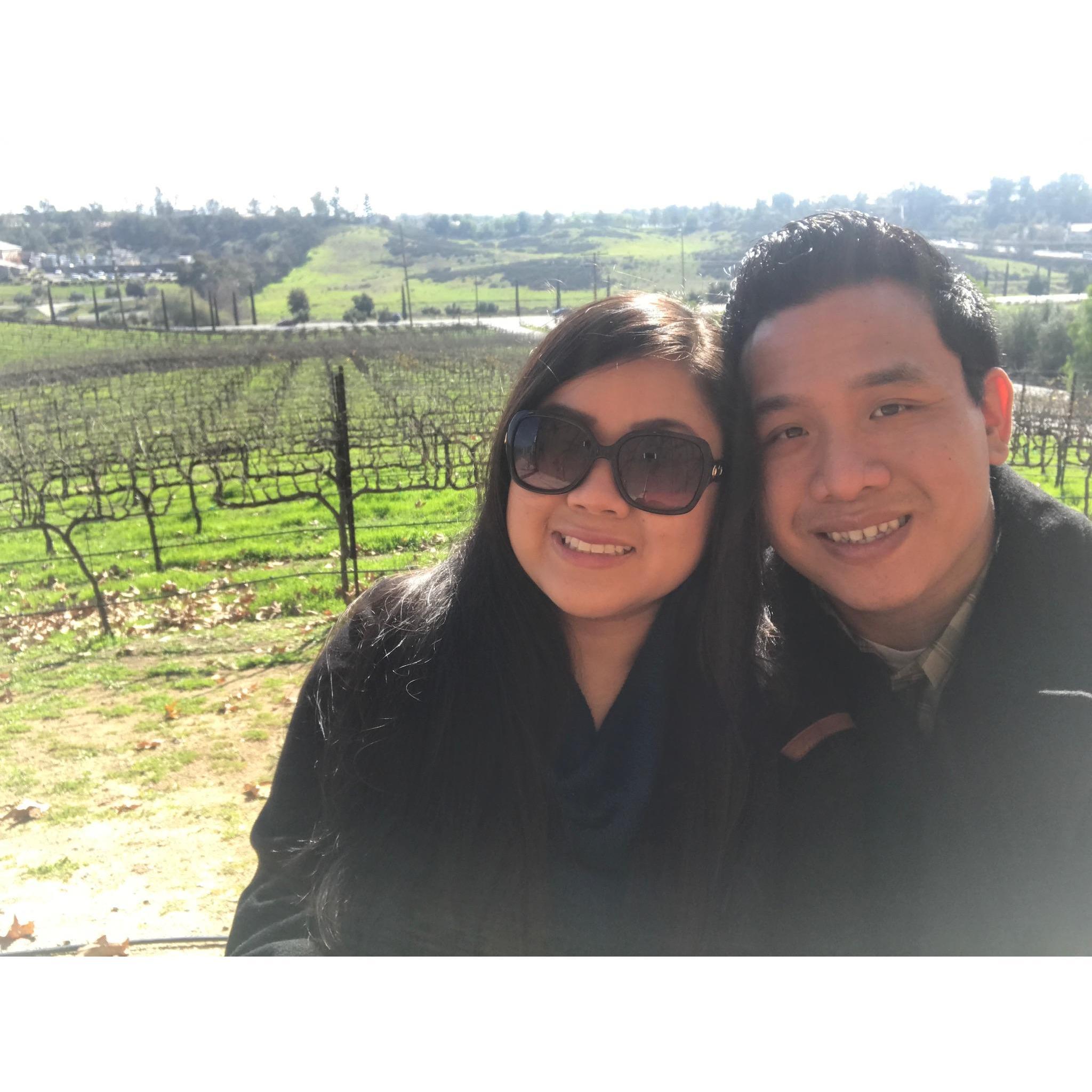 Enjoying wine county in Temecula