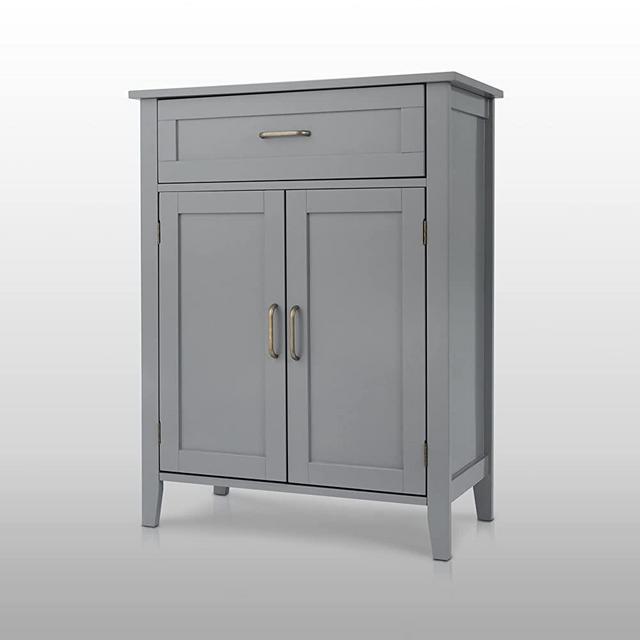 Teamson Home Mercer Free Standing Cabinets, Grey