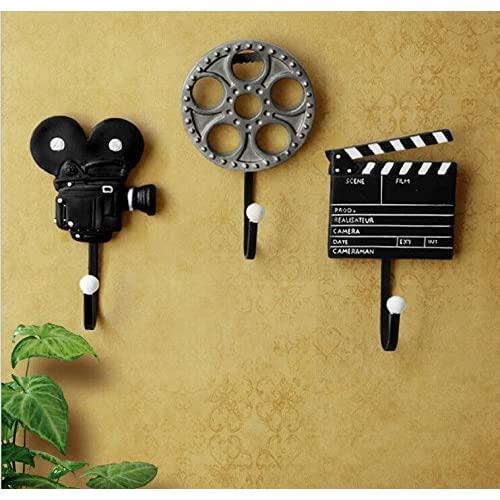 Film Equipment Wall Hooks, House Decoration, Wall Decoration, Birthday Child's Lovers Wedding Party Christmas Bar New Year Gift 3 Pack