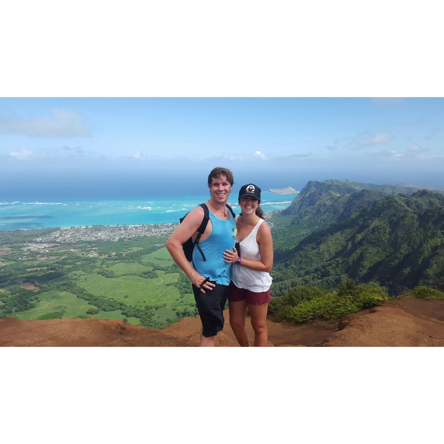 The lookout from our favorite Oahu hike, Kuliouou Ridge Trail