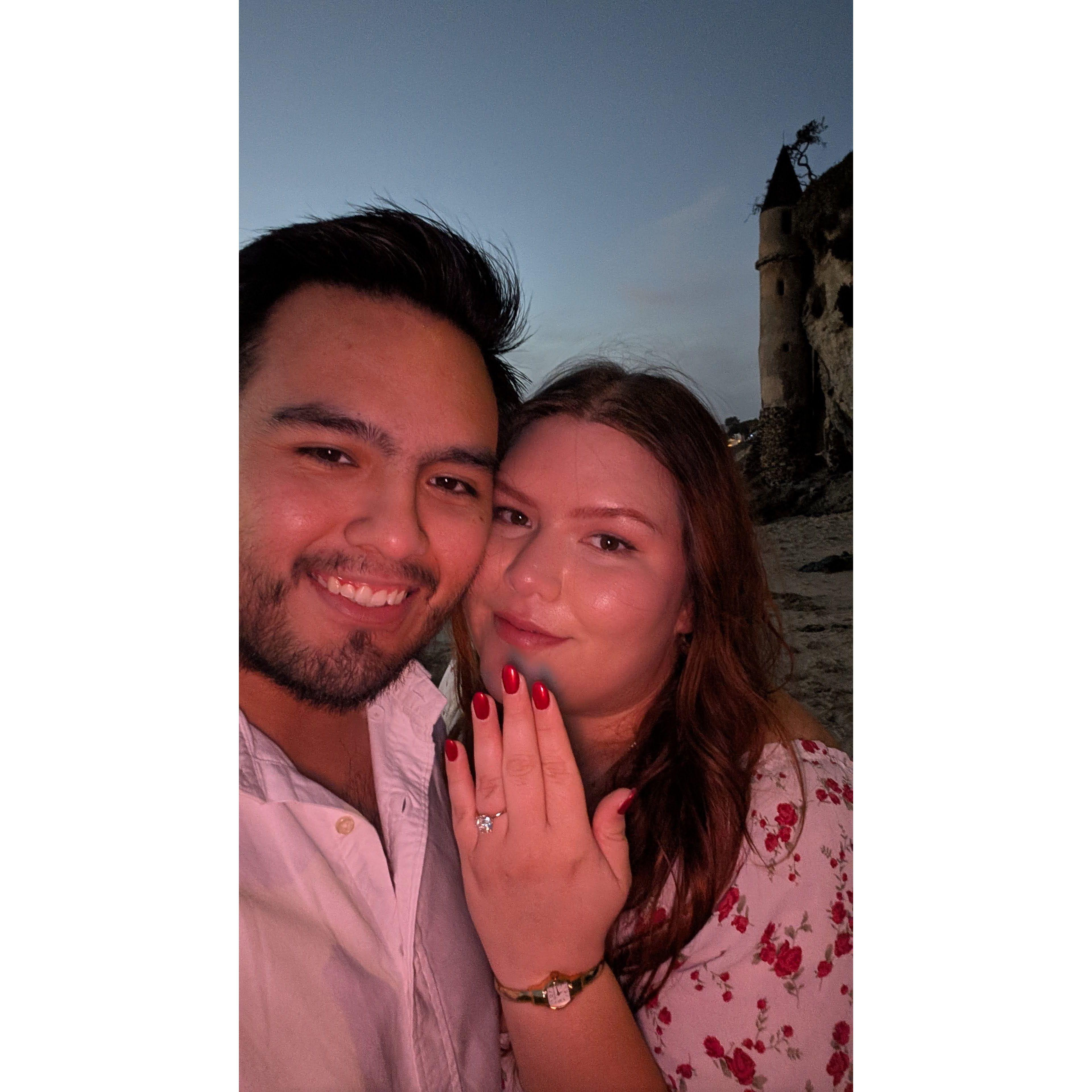 Picture of when we first got engaged