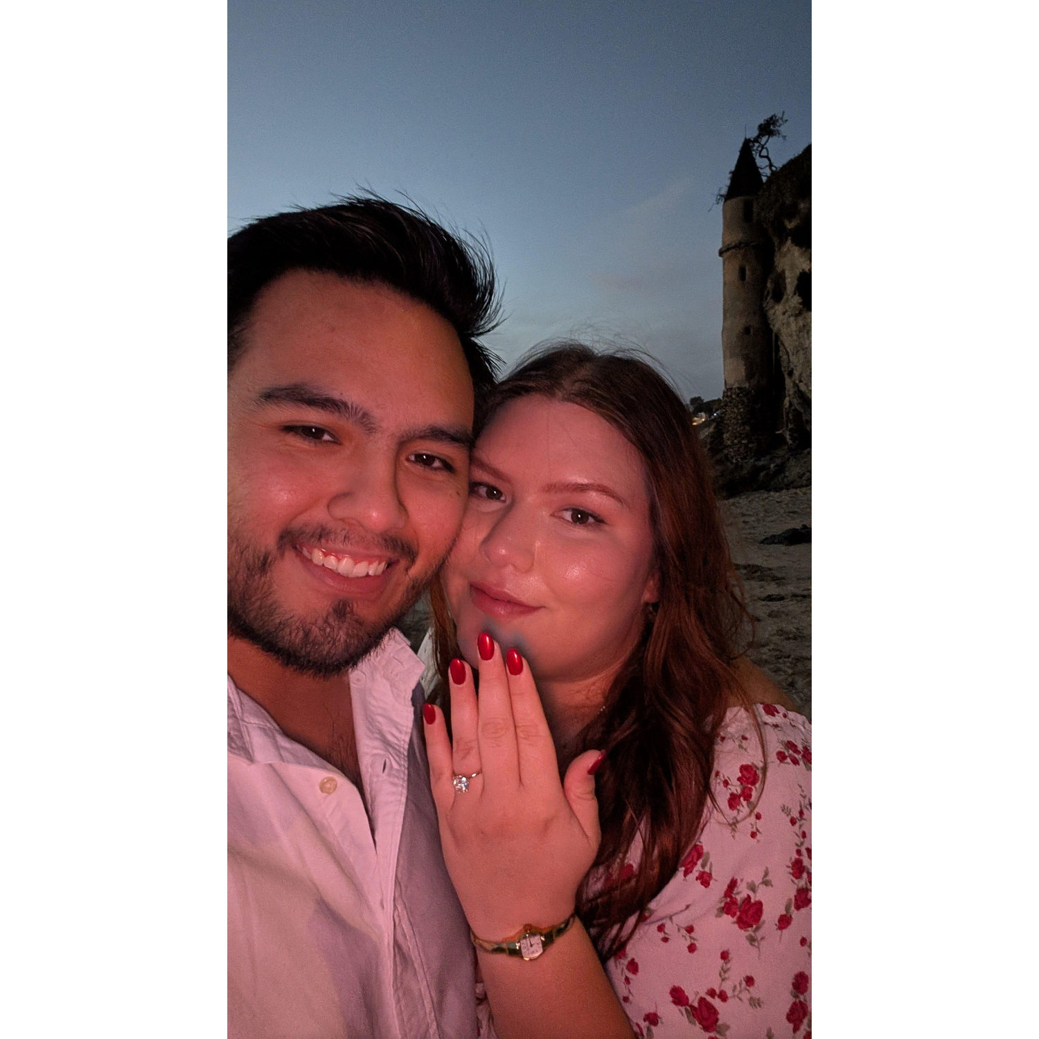 Picture of when we first got engaged