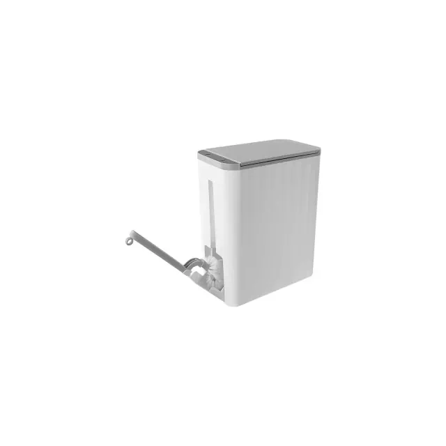 Nine Stars 10L/2.6gal Motion Sensor Trash Can with Hidden Toilet Brush and Water Resistant: Bathroom & Kitchen Use
