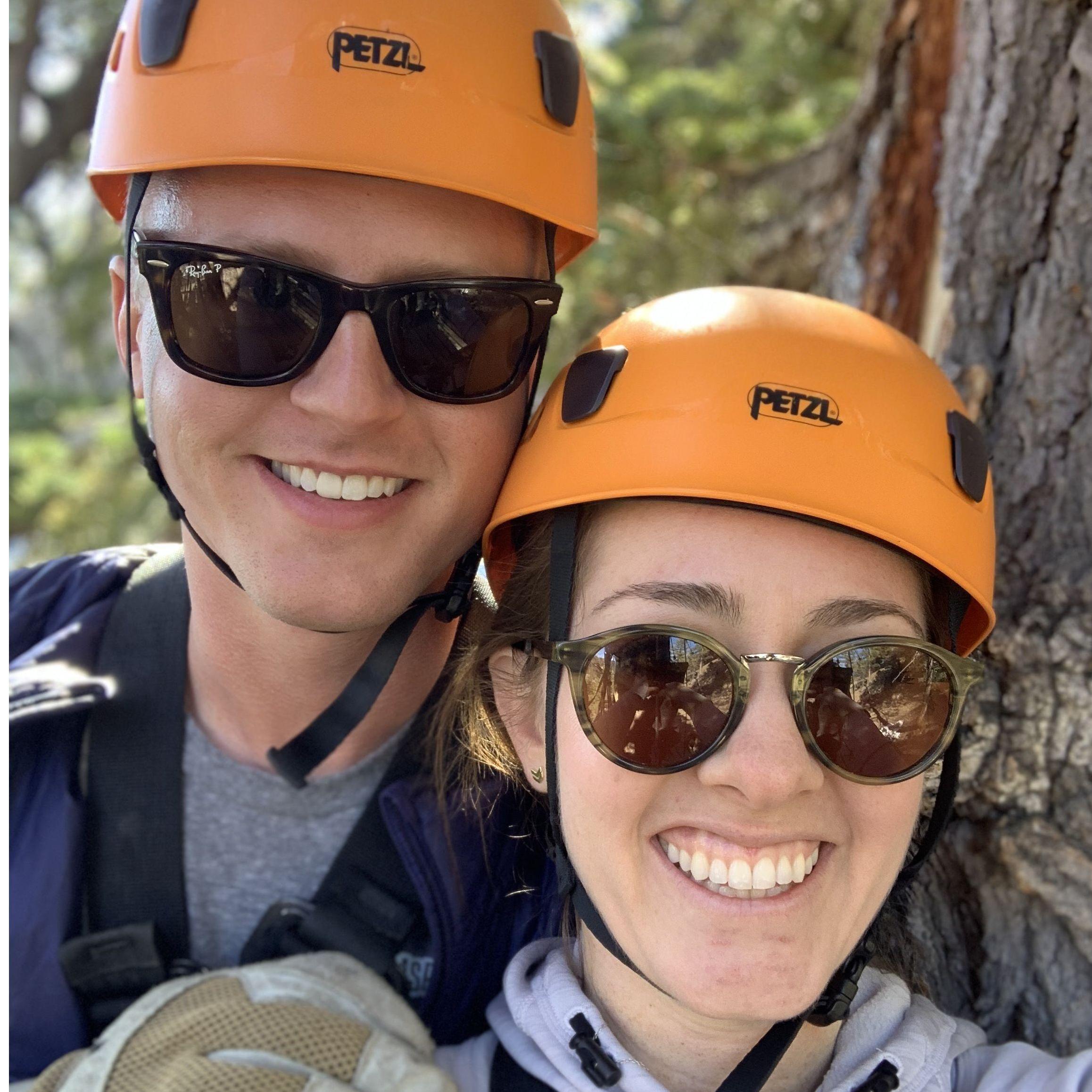 Zip lining in California!
