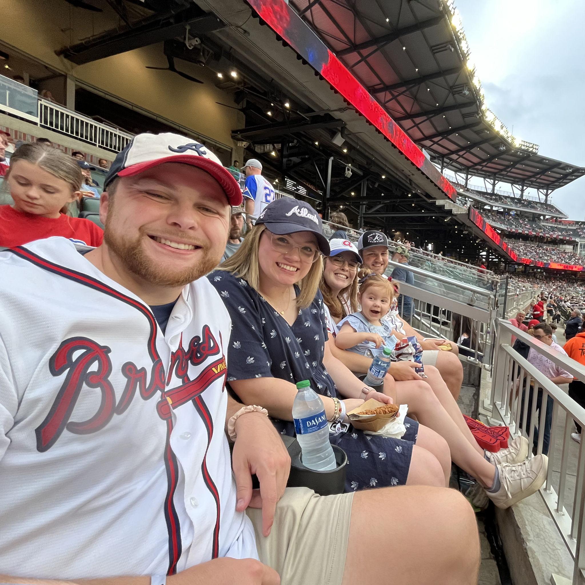Hannah's first Braves game