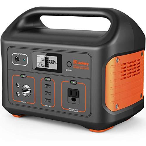 Jackery Portable Power Station Explorer 500, 518Wh Outdoor Mobile Lithium Battery Pack with 110V/500W AC Outlet, Solar-Ready Generator (Solar Panel Optional) RV Battery CPAP Power Outage Emergency Kit