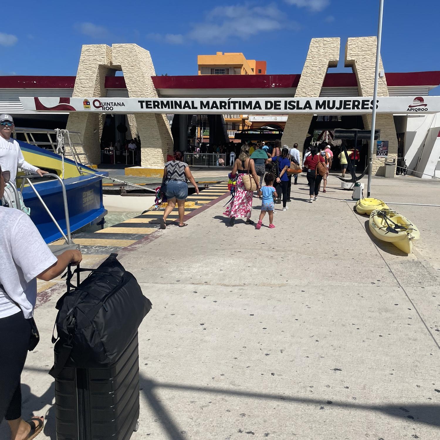 Arriving on Island
