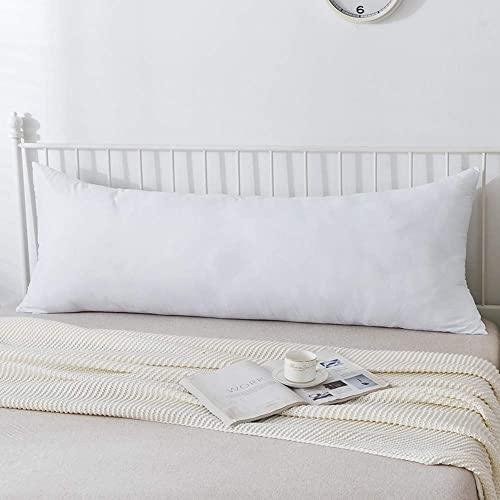 DOWNCOOL 100% Polyester Microfiber Filling Body Pillow Insert for Adults- Soft Long Pillow for Sleeping - 20 x 54 inch