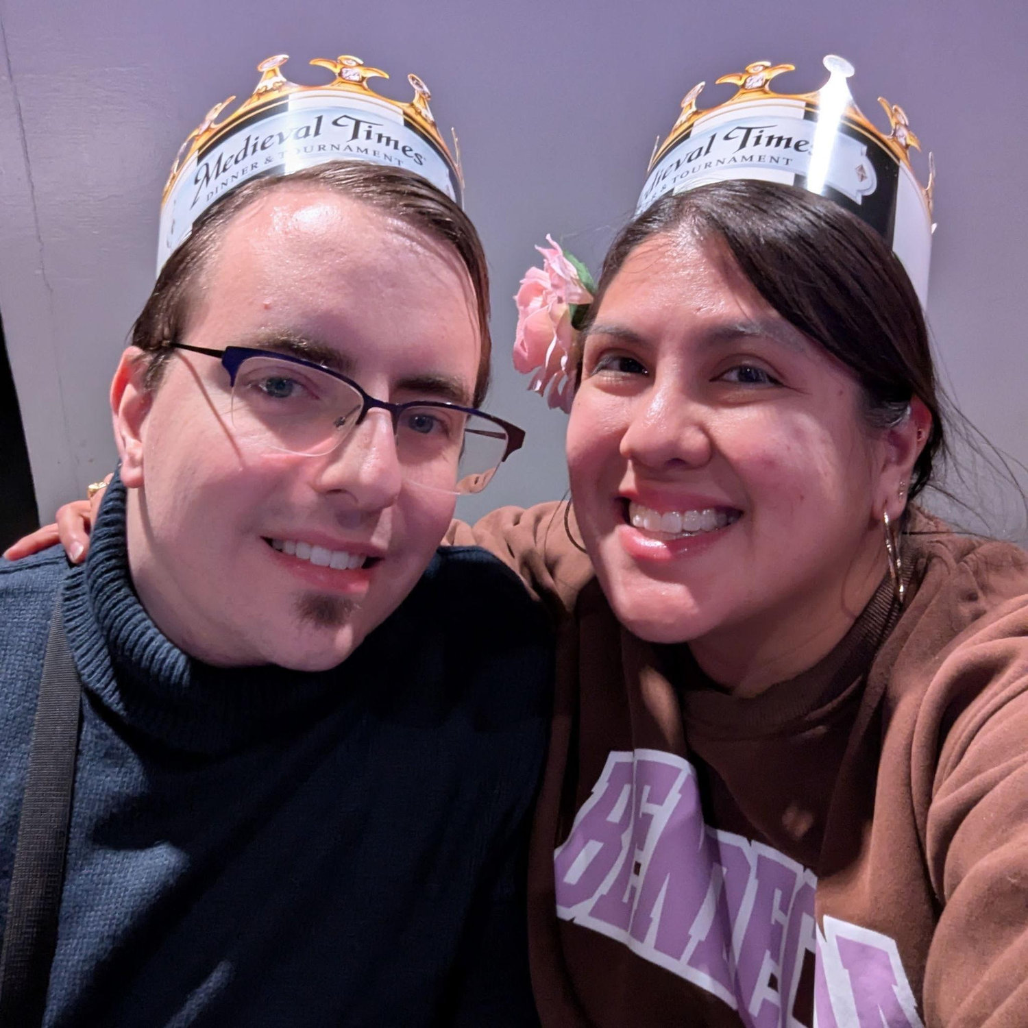 We had just gone to Medieval Times with a group of friends, it was Evan's first time going!