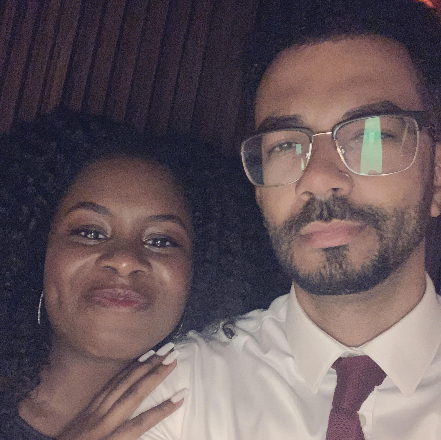 She couldn't keep a straight face on Valentine's Day!