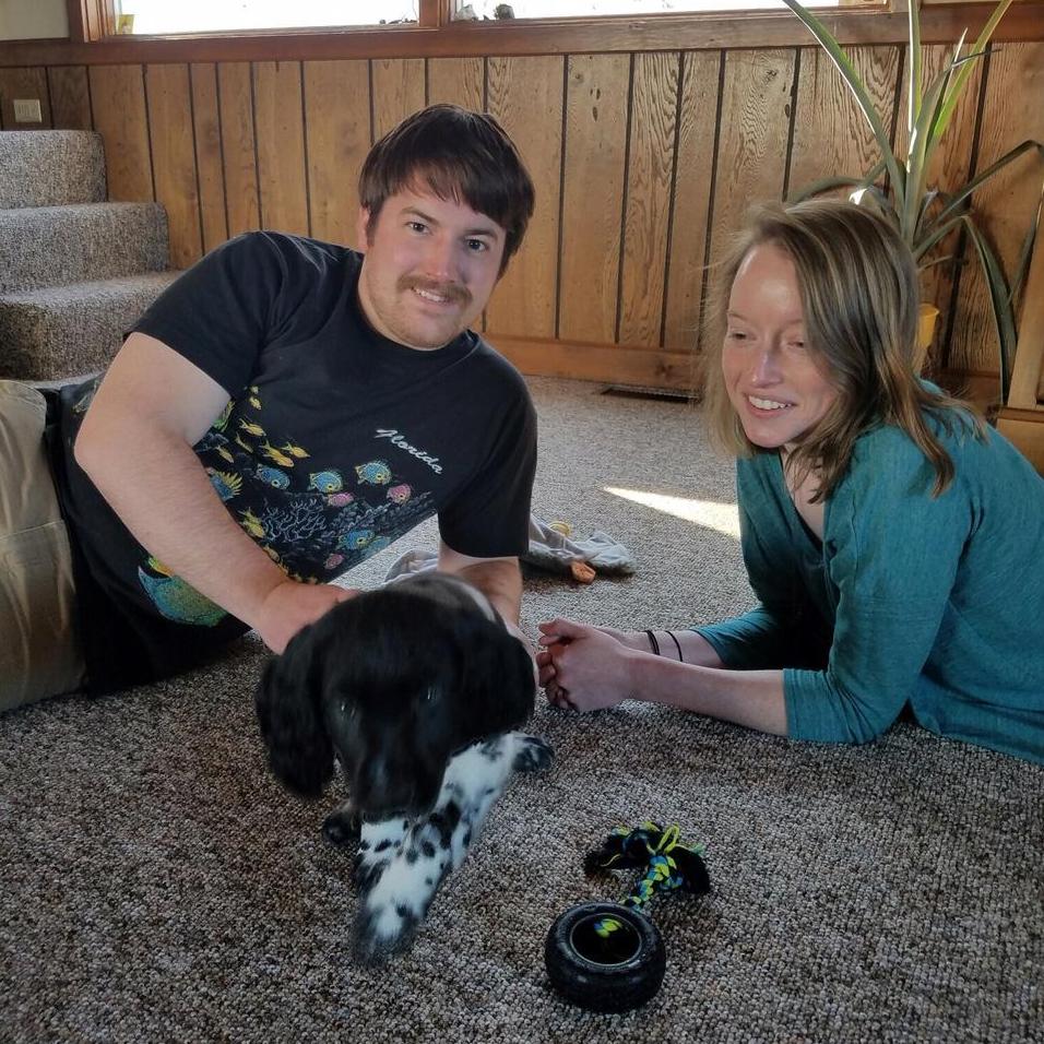 Our first day with Buck! March 2017
