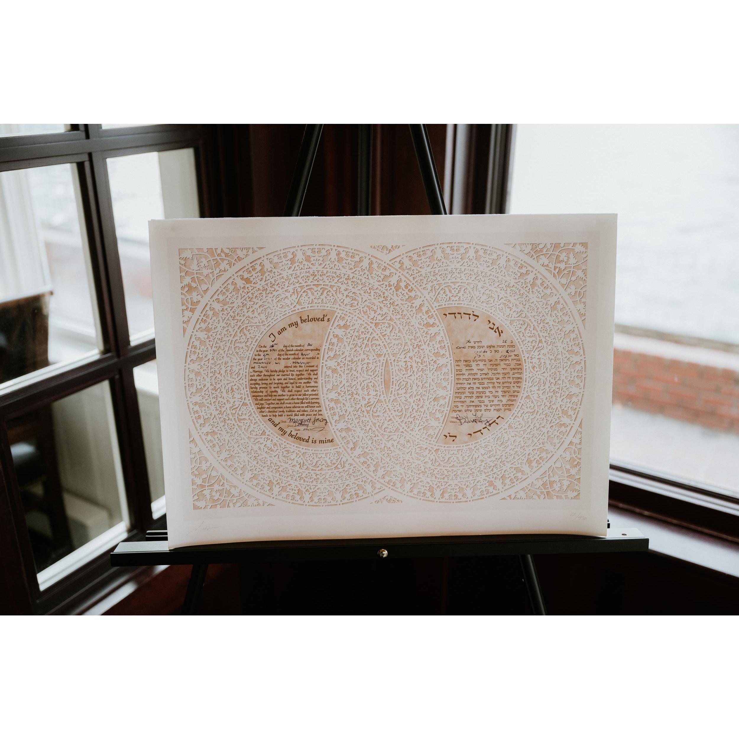 Signed Ketubah
Party!, Harbor House, Milwaukee, WI