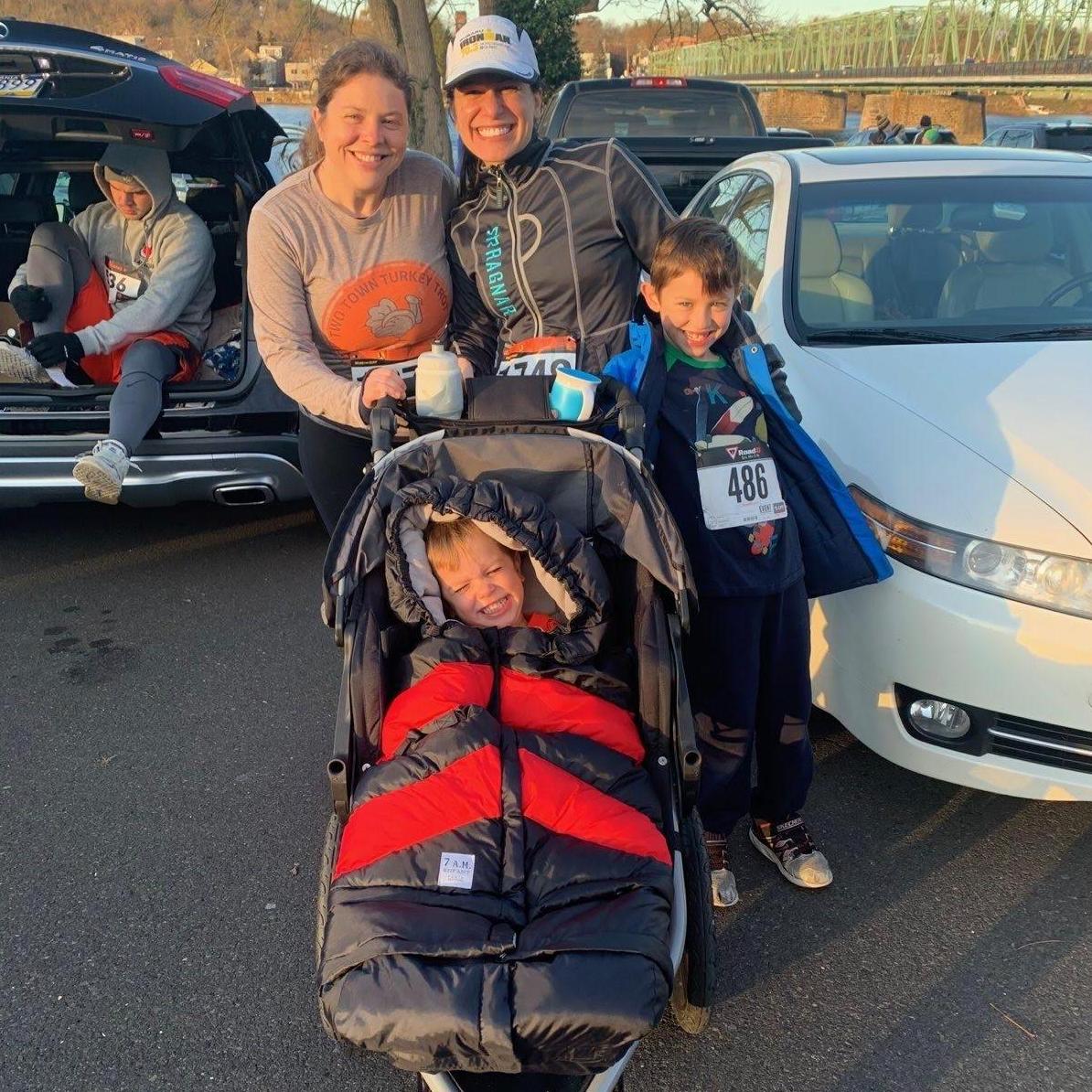 First 5K with both boys.